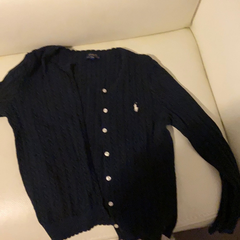 Navy Blue Ralph Lauren Cardigan